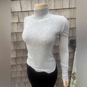 We The Free - Deconstructed Gray Turtleneck.